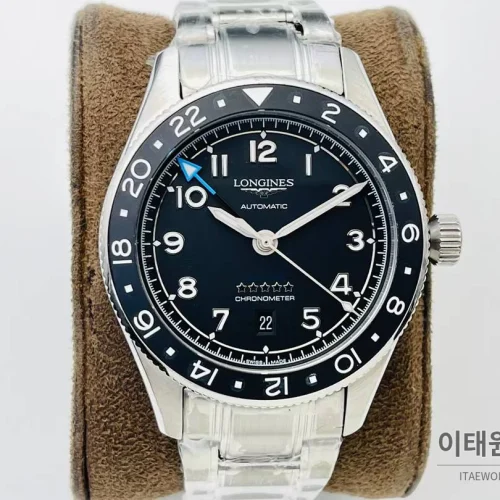 론진 스피릿 Zulu Time GMT 세라믹 베젤 블랙다이얼 오토매틱 42mm 론진 스피릿 Zulu Time GMT 세라믹 베젤 블랙다이얼 오토매틱 42mm 스틸 브레이슬릿