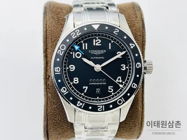 론진 스피릿 Zulu Time GMT 세라믹 베젤 블랙다이얼 오토매틱 42mm 론진 스피릿 Zulu Time GMT 세라믹 베젤 블랙다이얼 오토매틱 42mm 스틸 브레이슬릿
