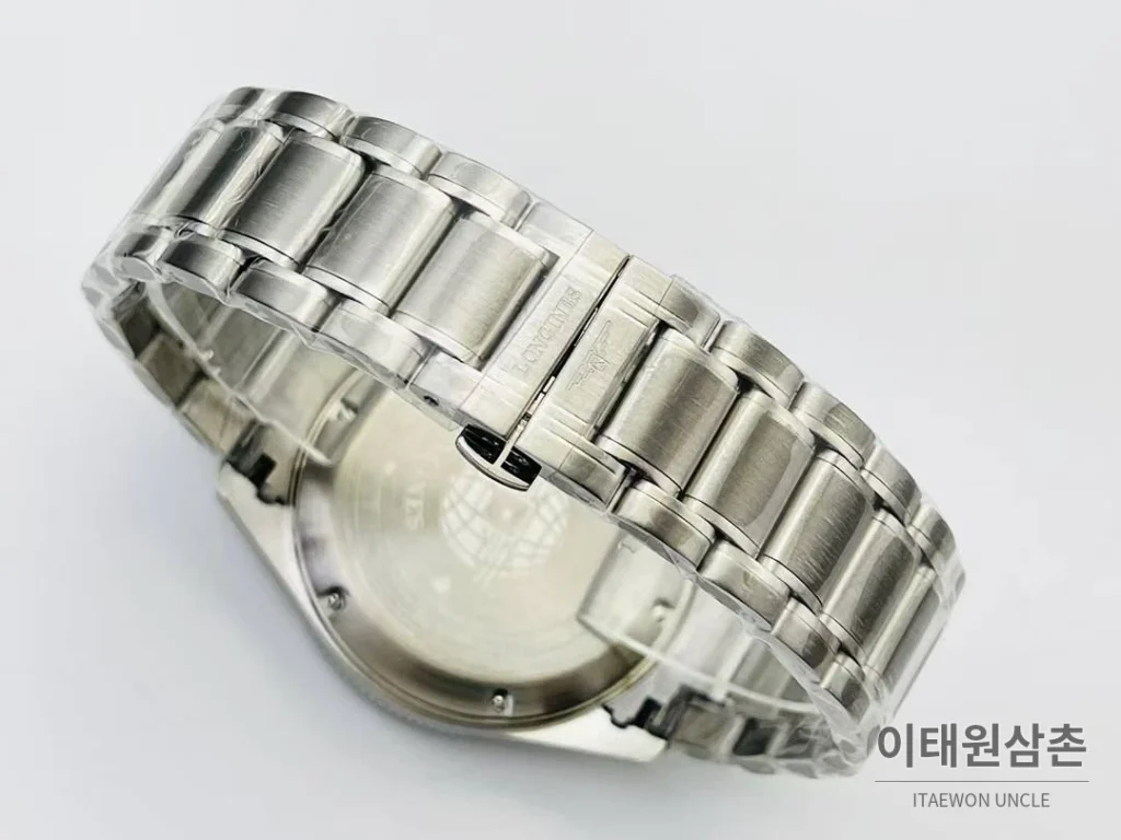 론진 스피릿 Zulu Time GMT 세라믹 베젤 블랙다이얼 오토매틱 42mm 스틸 브레이슬릿 (2)