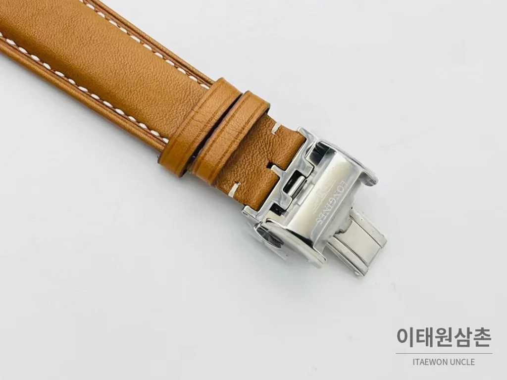 론진 스피릿 Zulu Time GMT 세라믹 베젤 블랙다이얼 오토매틱 42mm 브라운 가죽 스트랩