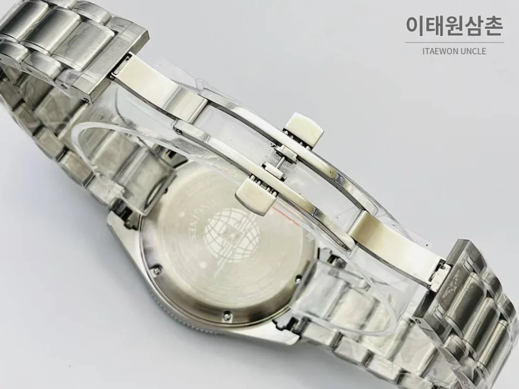 론진 스피릿 Zulu Time GMT 세라믹 베젤 블랙다이얼 오토매틱 42mm 스틸 브레이슬릿 (2)