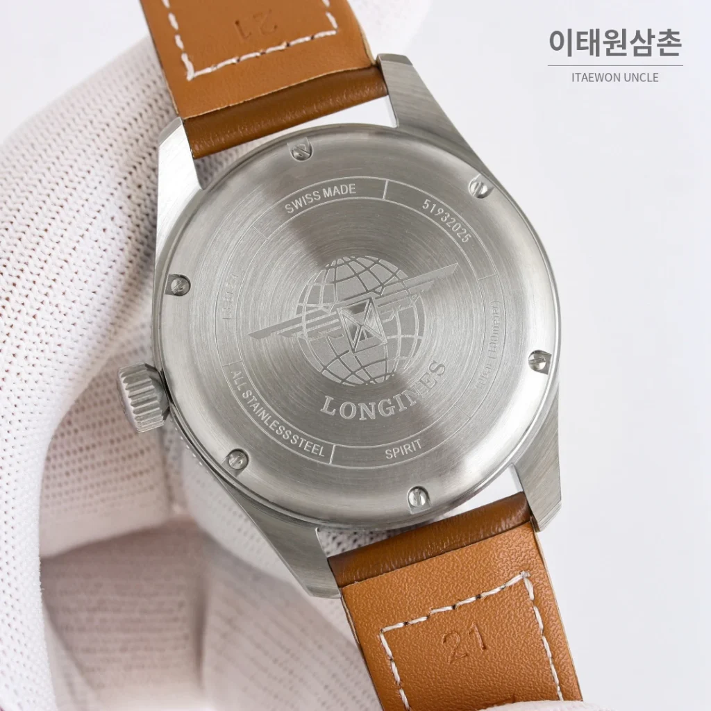 론진 스피릿 줄루타임 세라믹베젤 GMT 오토매틱 42mm 블랙 다이얼 스틸 브레이슬릿