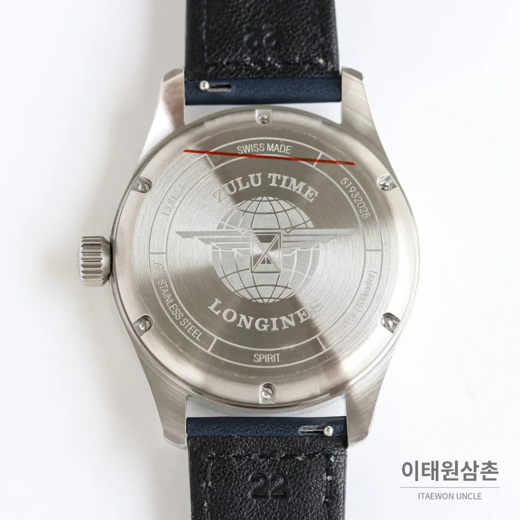 론진 스피릿 줄루타임 세라믹베젤 GMT 오토매틱 42mm 블랙 다이얼 스틸 브레이슬릿 (2)