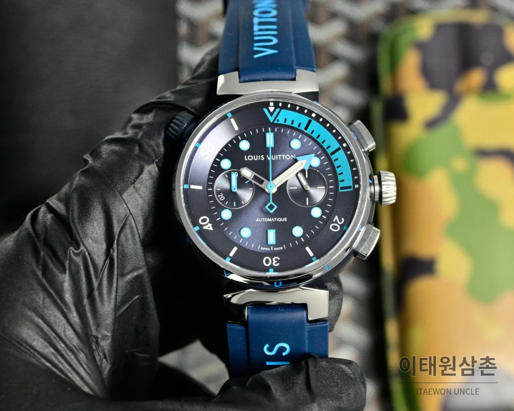 루이비통 포레스트울프 앤드 오션월 휠 오토매틱 44mm