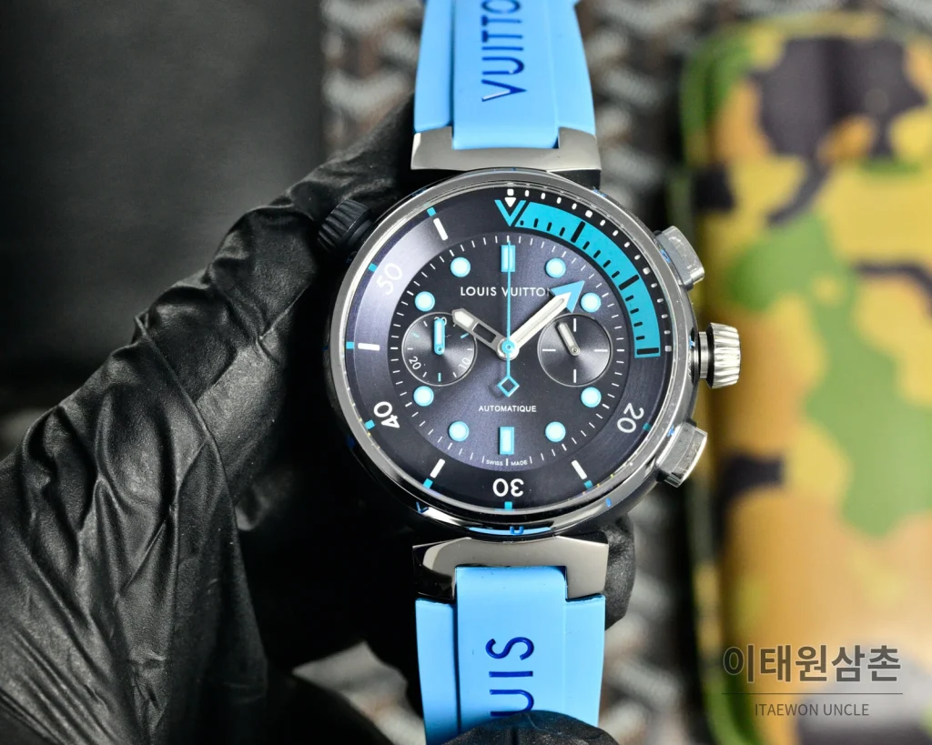 루이비통 포레스트울프 앤드 오션월 휠 오토매틱 44mm