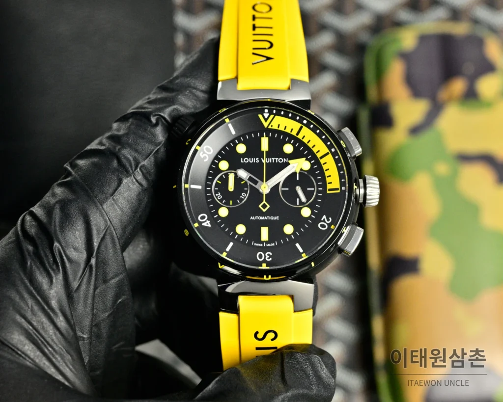 루이비통 포레스트울프 앤드 오션월 휠 오토매틱 44mm