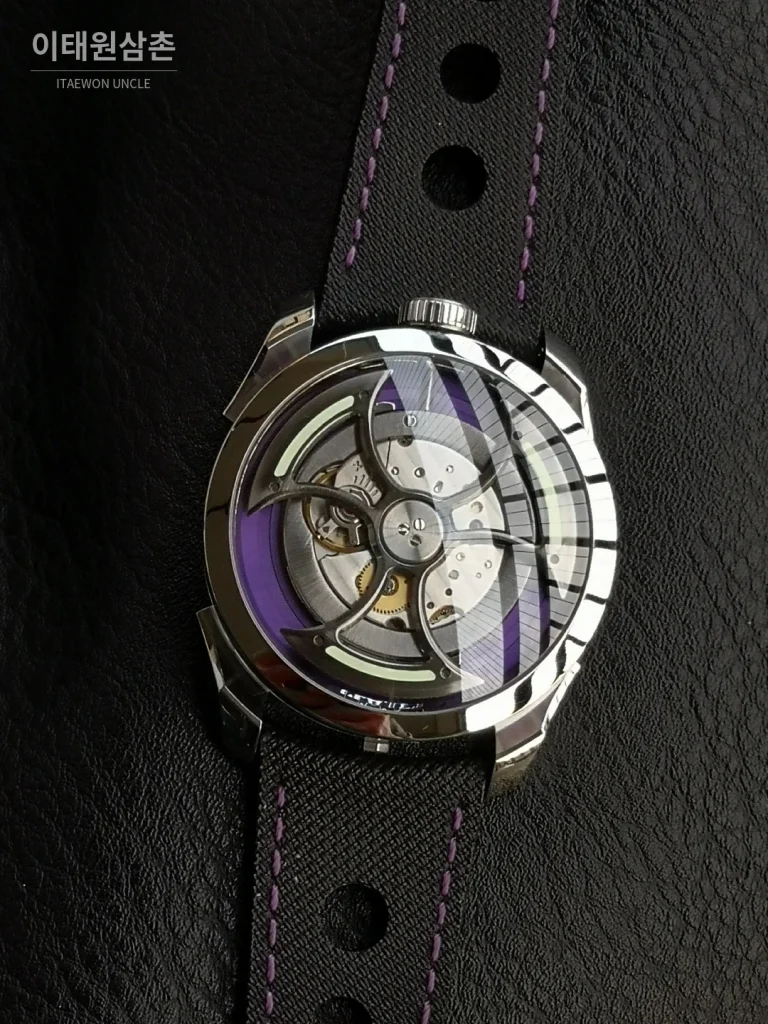 엠비앤에프 MAD1S 스틸 사이드리딩 로터 오토매틱 42mm (2)