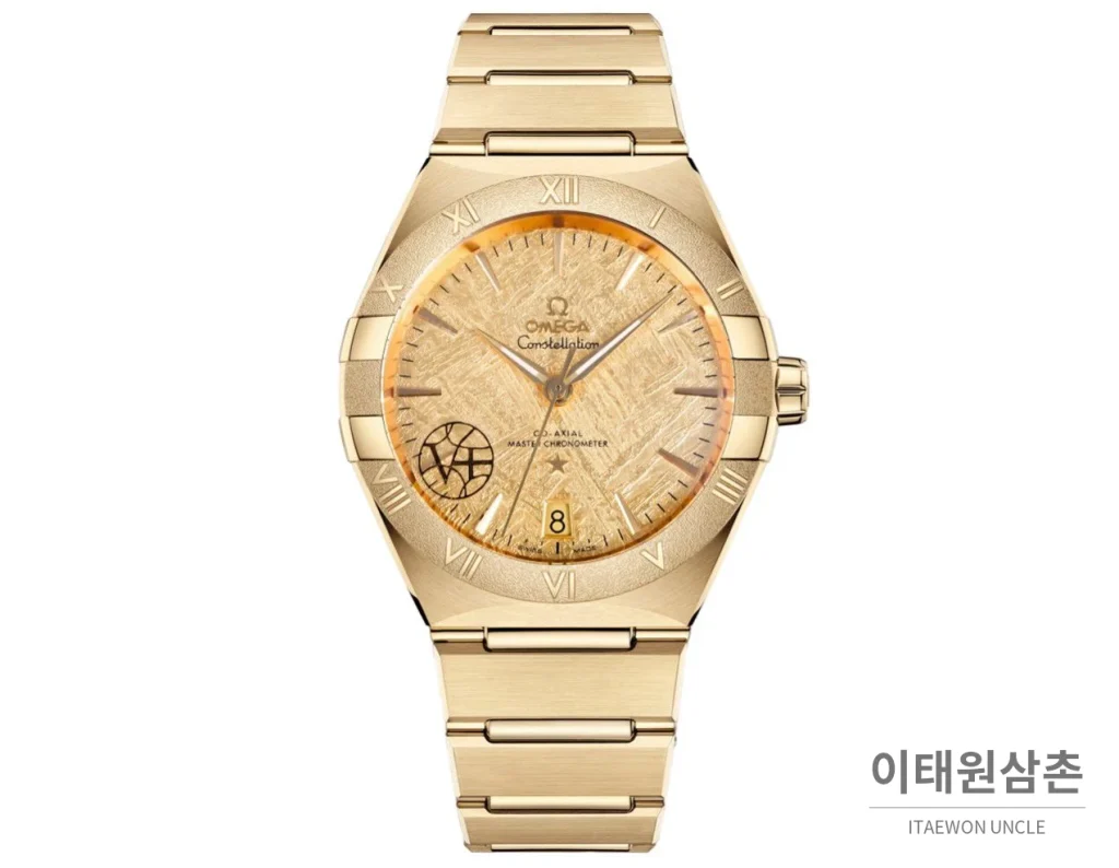 오메가 컨스텔레이션 5세대 메테오라이트 다이얼 세라믹베젤 오토매틱 41mm 131.30.41.21.99.001 골드 브레이슬릿