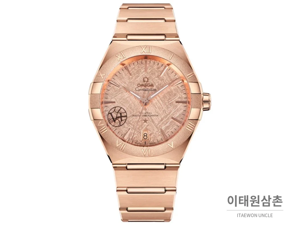오메가 컨스텔레이션 5세대 메테오라이트 다이얼 세라믹베젤 오토매틱 41mm 131.30.41.21.99.001 로즈골드 브레이슬릿
