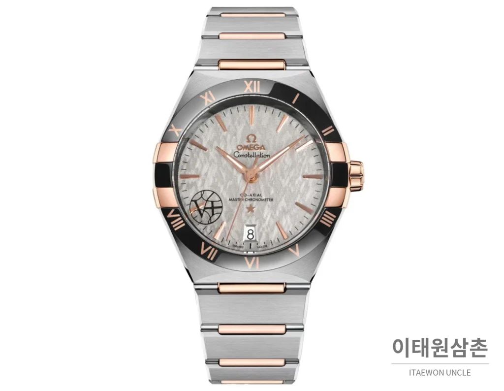 오메가 컨스텔레이션 5세대 메테오라이트 다이얼 세라믹베젤 오토매틱 41mm 131.30.41.21.99.001 투톤 브레이슬릿 (3)