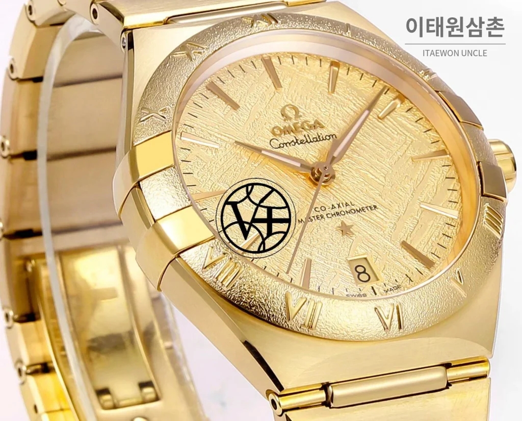 오메가 컨스텔레이션 5세대 메테오라이트 다이얼 세라믹베젤 오토매틱 41mm 131.30.41.21.99.001 골드 브레이슬릿