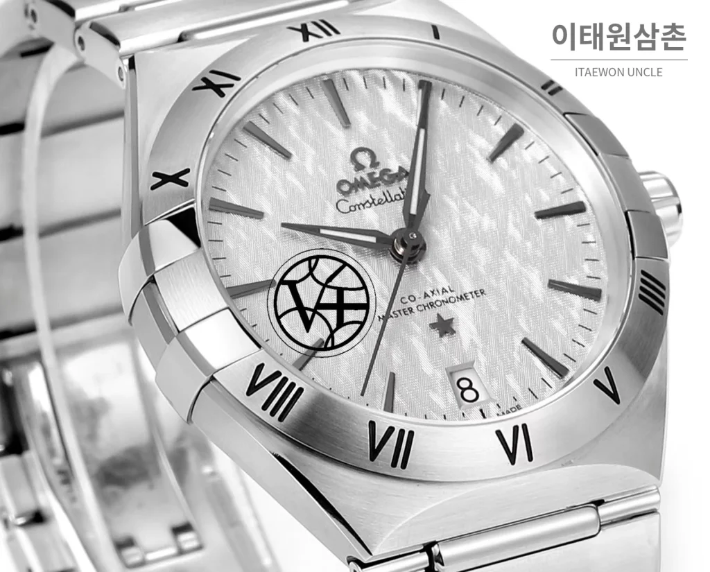오메가 컨스텔레이션 5세대 메테오라이트 다이얼 세라믹베젤 오토매틱 41mm 131.30.41.21.99.001 스틸 브레이슬릿 (8)