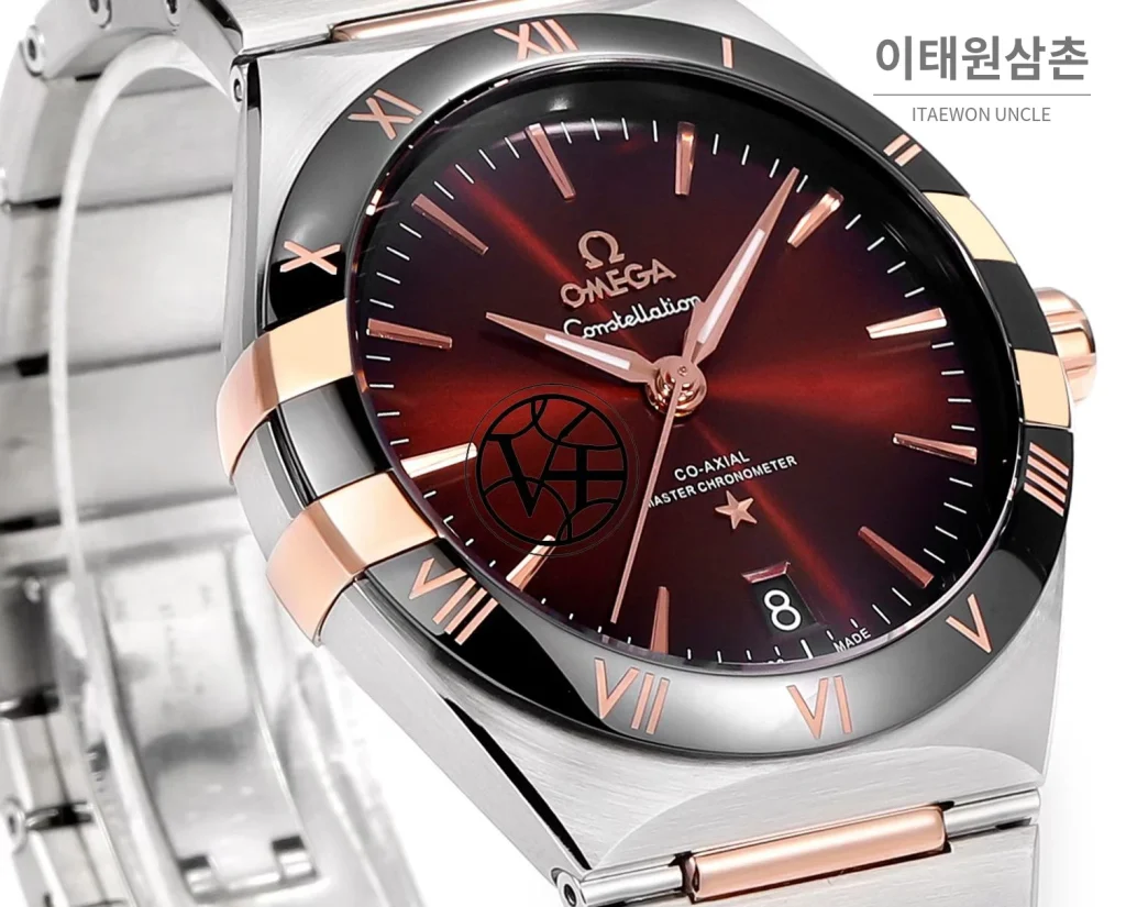오메가 컨스텔레이션 5세대 메테오라이트 다이얼 세라믹베젤 오토매틱 41mm 131.30.41.21.99.001 투톤 브레이슬릿 (2)