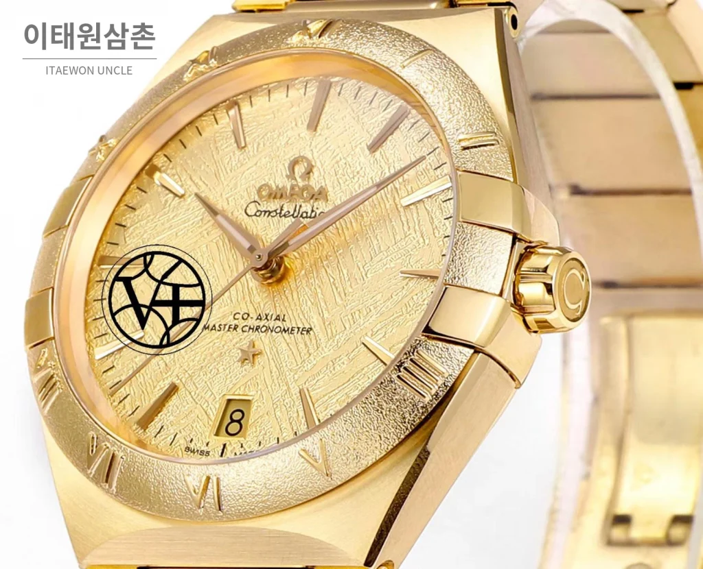 오메가 컨스텔레이션 5세대 메테오라이트 다이얼 세라믹베젤 오토매틱 41mm 131.30.41.21.99.001 골드 브레이슬릿