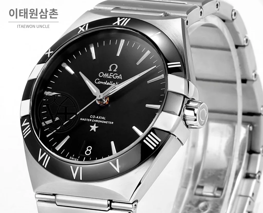 오메가 컨스텔레이션 5세대 메테오라이트 다이얼 세라믹베젤 오토매틱 41mm 131.30.41.21.99.001 스틸 브레이슬릿 (4)
