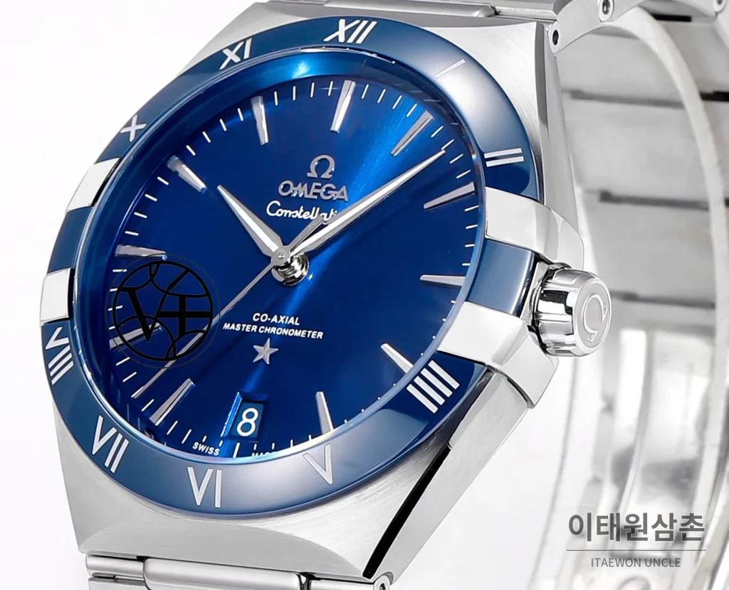 오메가 컨스텔레이션 5세대 메테오라이트 다이얼 세라믹베젤 오토매틱 41mm 131.30.41.21.99.001 스틸 브레이슬릿 (5)
