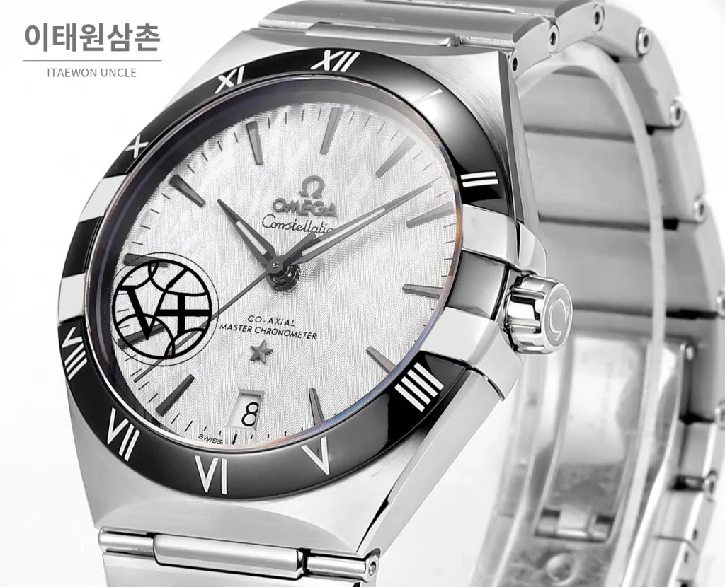 오메가 컨스텔레이션 5세대 메테오라이트 다이얼 세라믹베젤 오토매틱 41mm 131.30.41.21.99.001 스틸 브레이슬릿 (7)