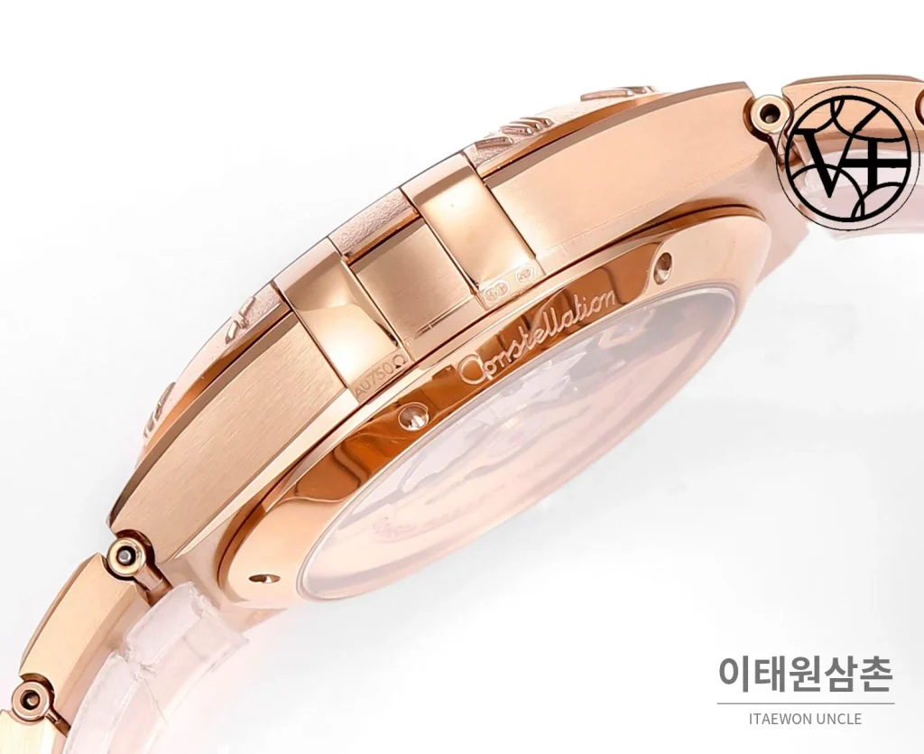 오메가 컨스텔레이션 5세대 메테오라이트 다이얼 세라믹베젤 오토매틱 41mm 131.30.41.21.99.001 로즈골드 브레이슬릿
