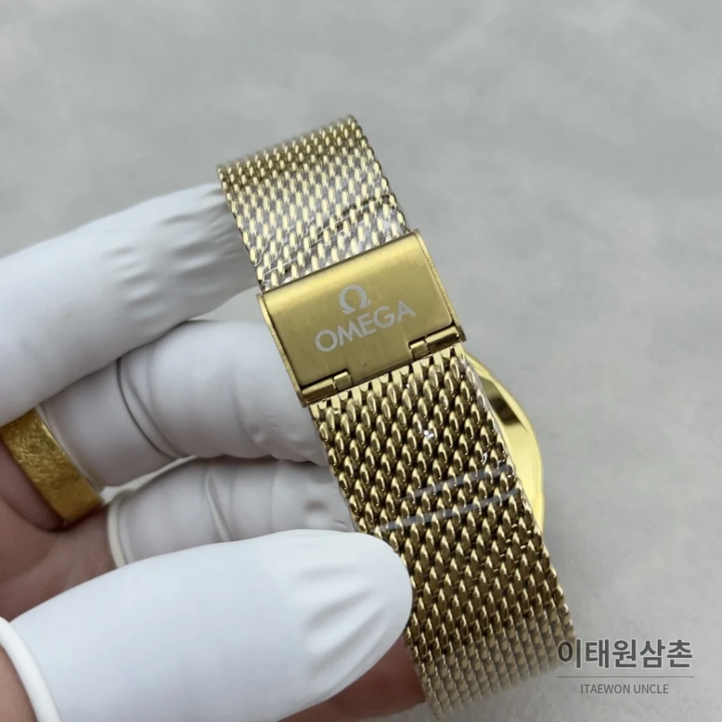 오메가 컨스텔레이션 악어가죽 스켈레톤백 오토매틱 39.4mm