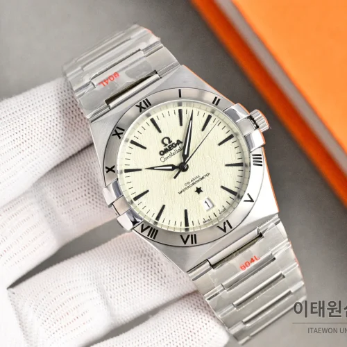 오메가 콘스텔레이션 오토매틱 41mm 샴페인 다이얼