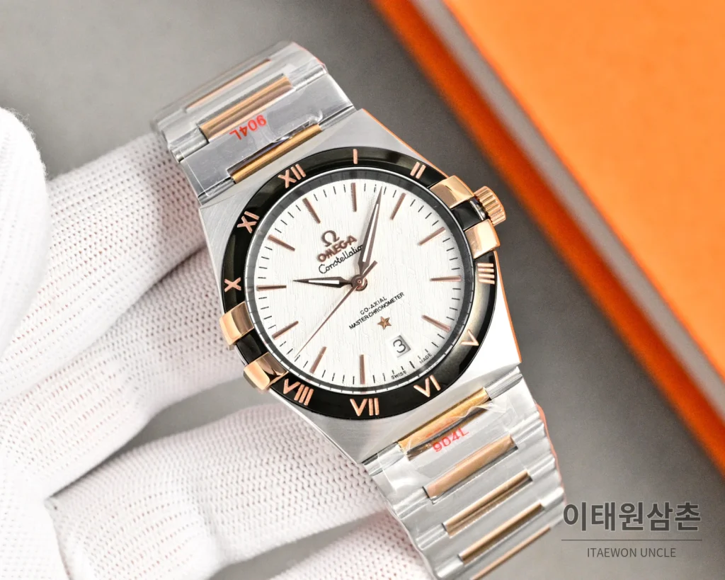 오메가 콘스텔레이션 오토매틱 41mm 화이트 다이얼