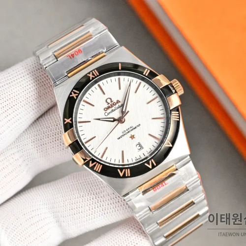 오메가 콘스텔레이션 오토매틱 41mm 화이트 다이얼