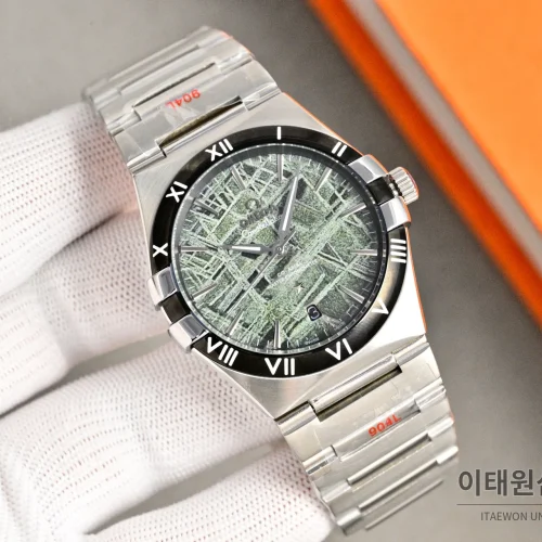 오메가 콘스텔레이션 오토매틱 41mm 그린 다이얼
