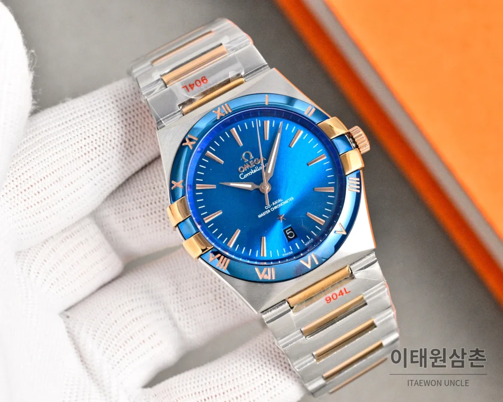 오메가 콘스텔레이션 오토매틱 41mm 화이트 다이얼