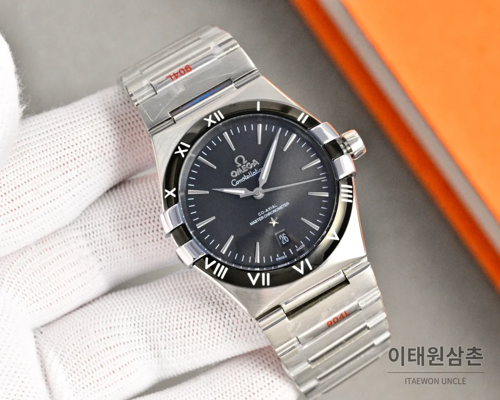 오메가 콘스텔레이션 오토매틱 41mm 그린 다이얼
