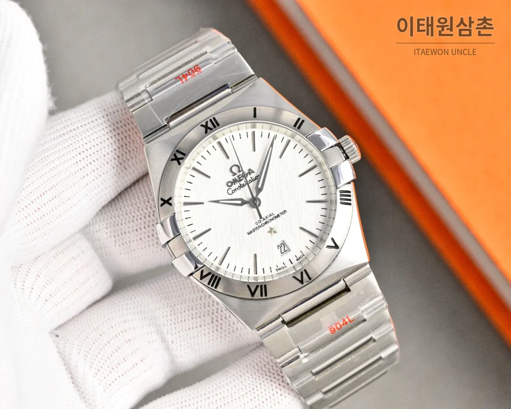 오메가 콘스텔레이션 오토매틱 41mm 샴페인 다이얼