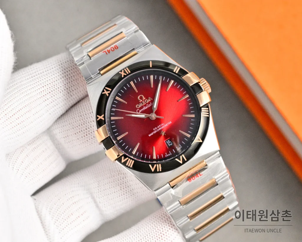 오메가 콘스텔레이션 오토매틱 41mm 화이트 다이얼
