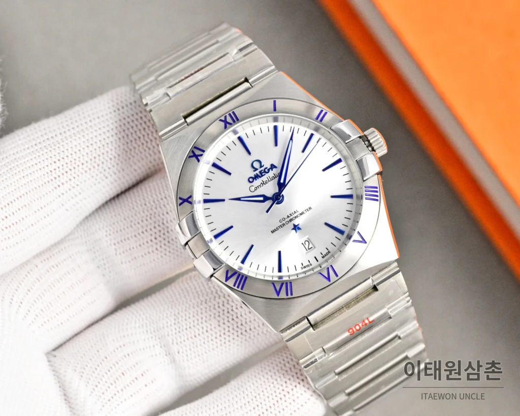 오메가 콘스텔레이션 오토매틱 41mm 그린 다이얼