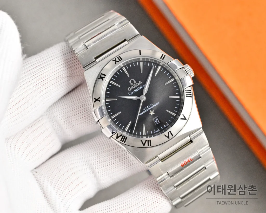 오메가 콘스텔레이션 오토매틱 41mm 샴페인 다이얼