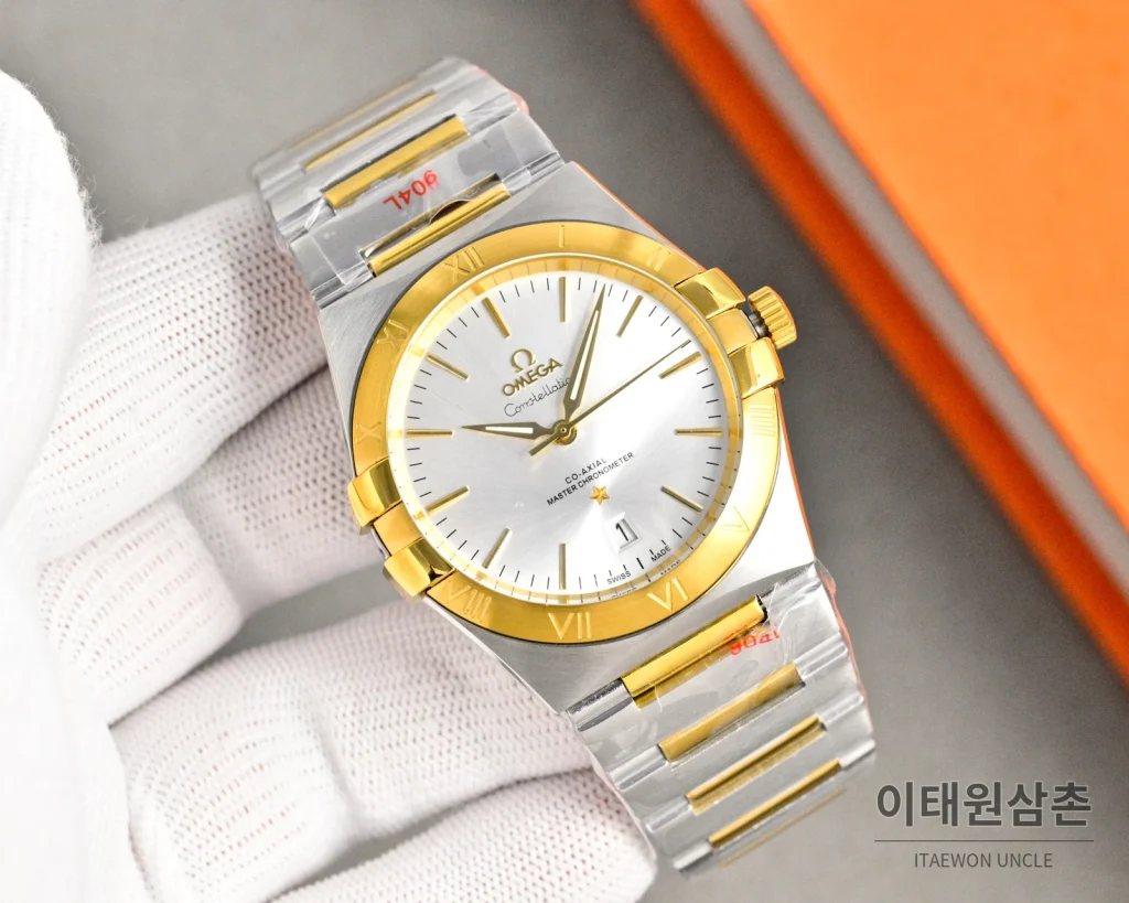 오메가 콘스텔레이션 오토매틱 41mm 그린 다이얼