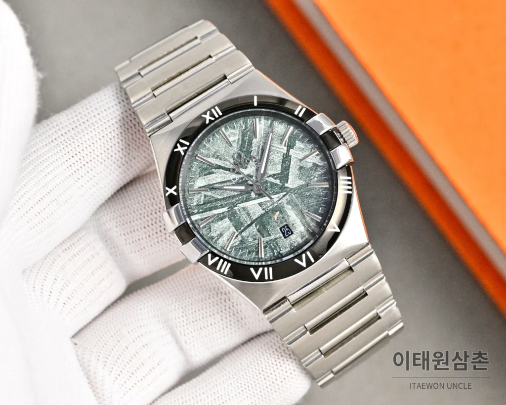 오메가 콘스텔레이션 오토매틱 41mm 샴페인 다이얼