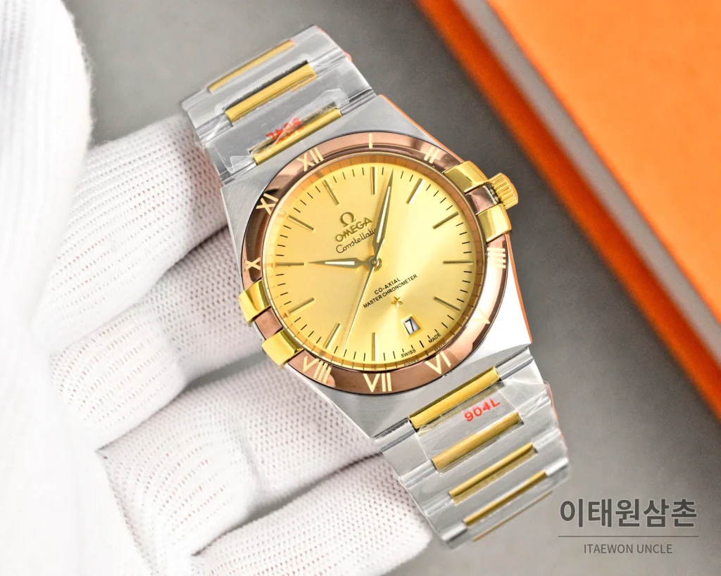 오메가 콘스텔레이션 오토매틱 41mm 그린 다이얼
