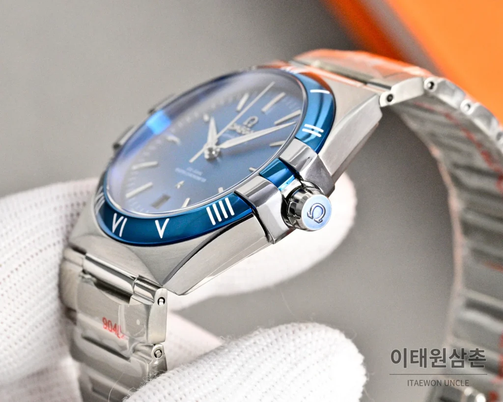 오메가 콘스텔레이션 오토매틱 41mm 샴페인 다이얼