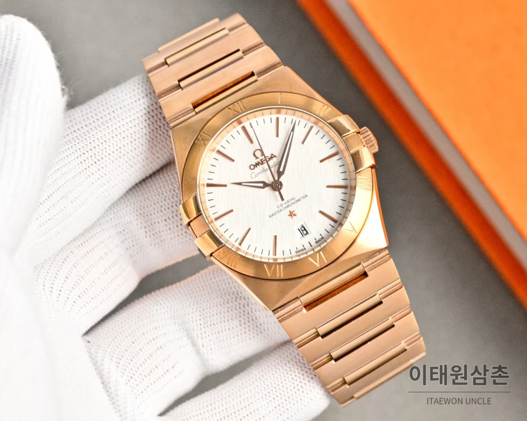 오메가 콘스텔레이션 오토매틱 41mm 화이트 다이얼