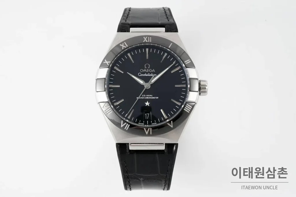 오메가 컨스텔레이션 스틸 블루다이얼 오토매틱 41mm (2)