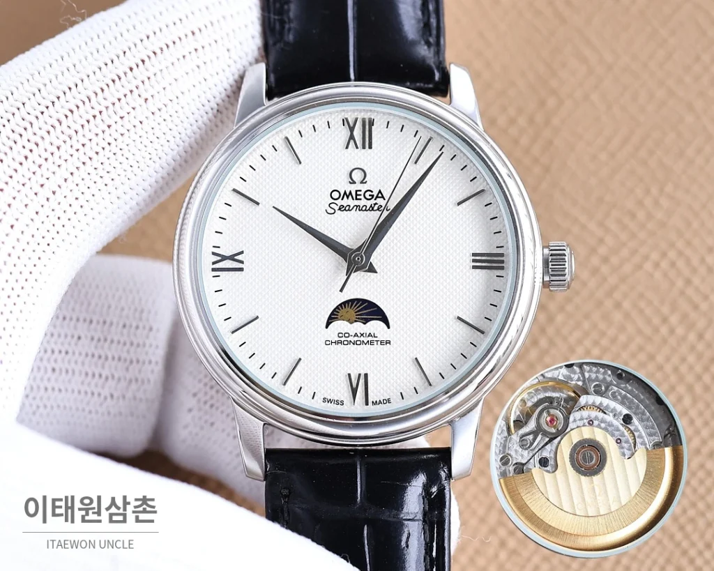 오메가 명디안 월페이즈 오토매틱 40mm
