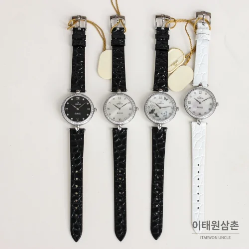 오메가 드빌 프레스티지 듀드롭 로즈골드 마더오브펄 다이아몬드 시계 32mm (2)