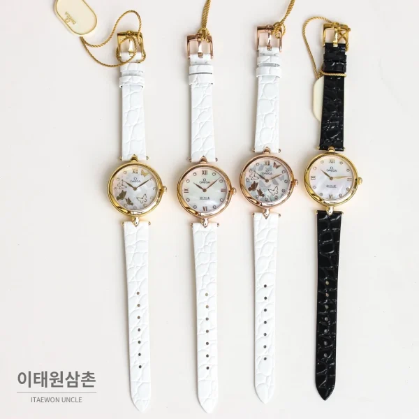 오메가 드빌 프레스티지 듀드롭 로즈골드 마더오브펄 다이아몬드 시계 32mm 오메가 드빌 프레스티지 듀드롭 로즈골드 마더오브펄 다이아몬드 시계 32mm