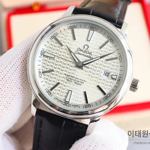 오메가 드빌 오토매틱 40mm 그레이 다이얼