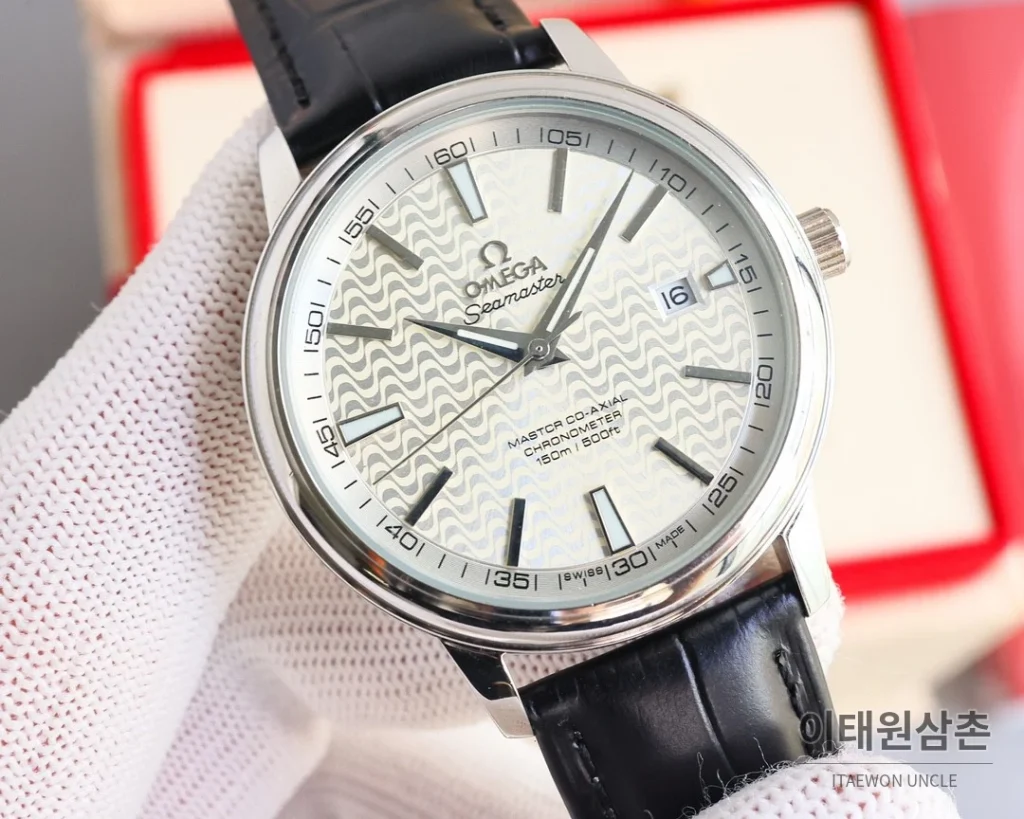 오메가 드빌 오토매틱 40mm 그레이 다이얼