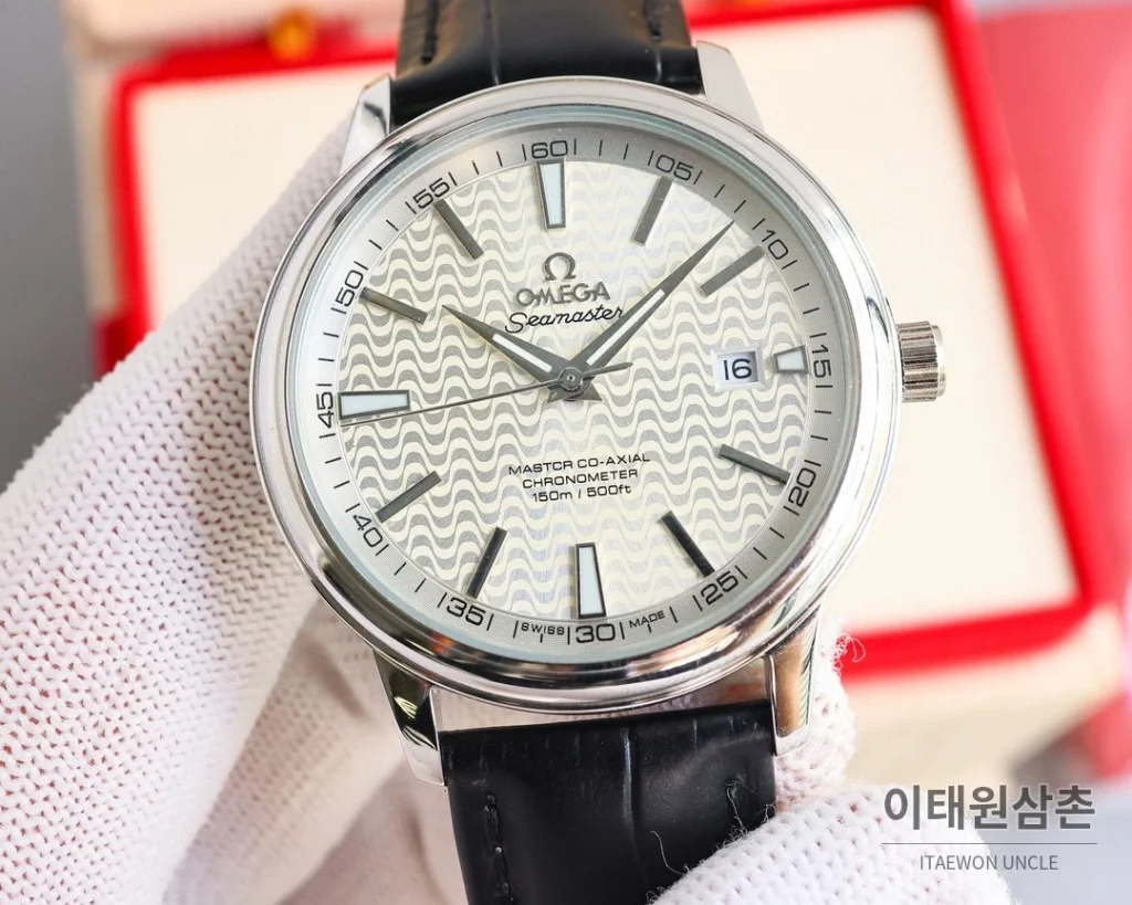 오메가 드빌 오토매틱 40mm 그레이 다이얼