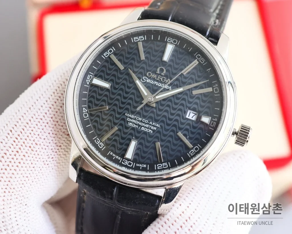 오메가 드빌 오토매틱 40mm 그레이 다이얼
