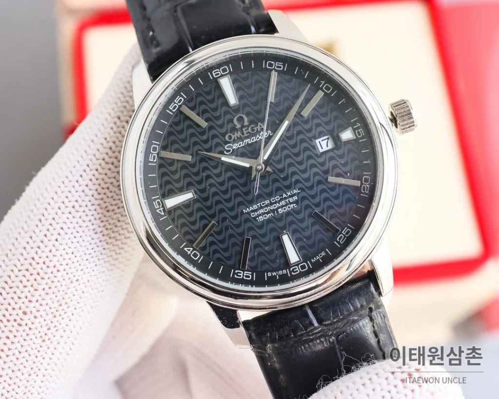 오메가 드빌 오토매틱 40mm 그레이 다이얼