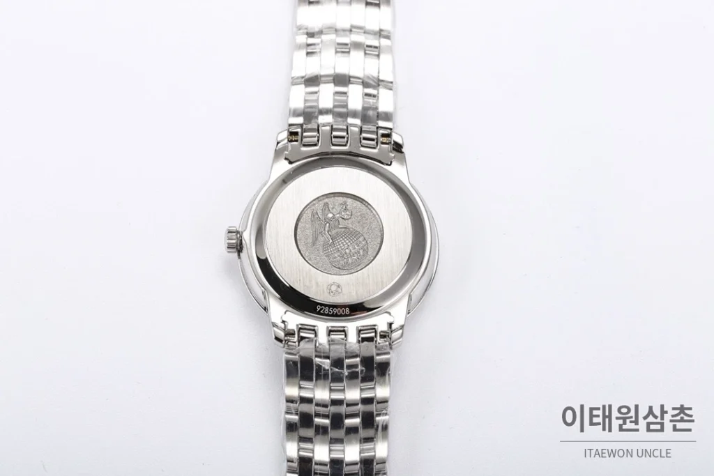 오메가 드빌 쿼츠 27.4mm 자개 다이얼 투톤 브레이슬릿