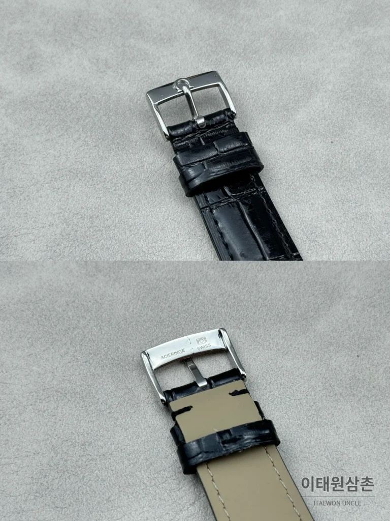 오메가 문페이즈 오토매틱 40mm 화이트 다이얼