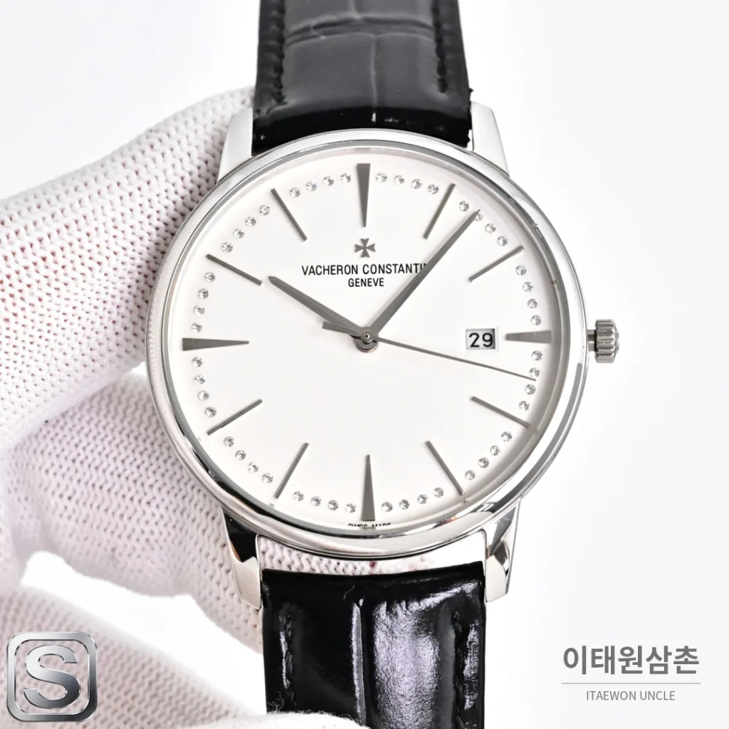 오메가 문페이즈 문앤스타 캘린더 가죽밴드 오토매틱 40mm R43